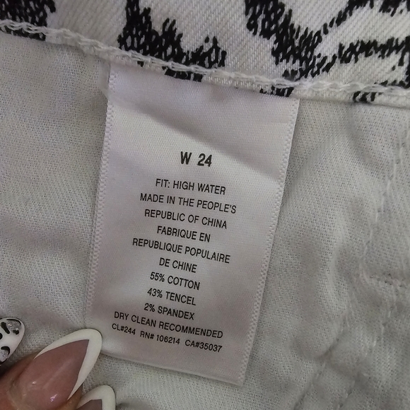 NWT ♥︎ JOE'S Jeans ♥︎ THE HIGH WATER Black & White Mid-Rise Ankle Length Pants - Picture 11 of 11